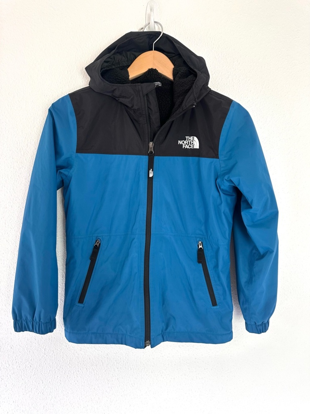 The North Face Boys Soft Shell Fleece Lined Jacket 10/12 Blue